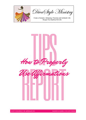 TIPS REPORT - Properly Use Affirmations cover 2021