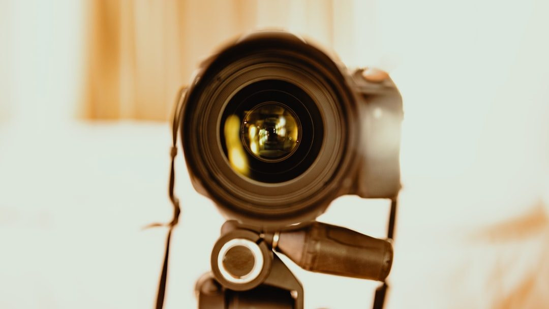 selective focus photography of cameral ens