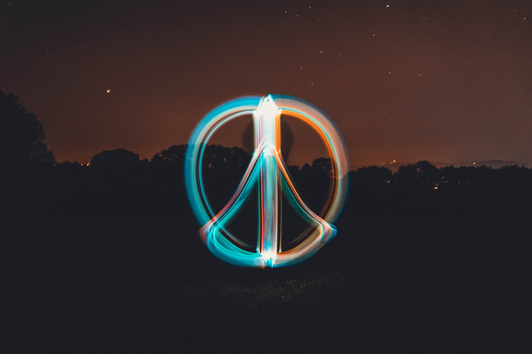 long exposure photography of trees