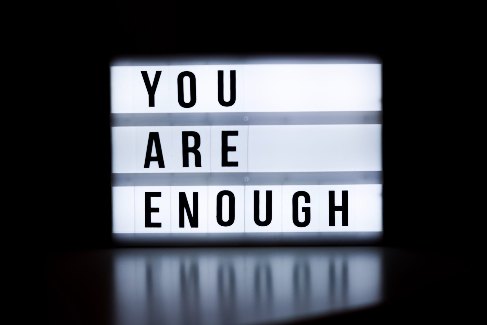 you are enough text