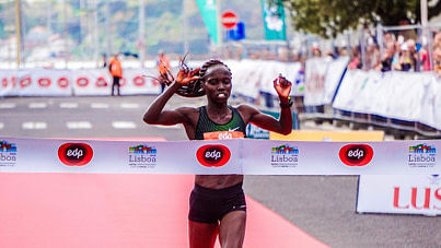 woman running