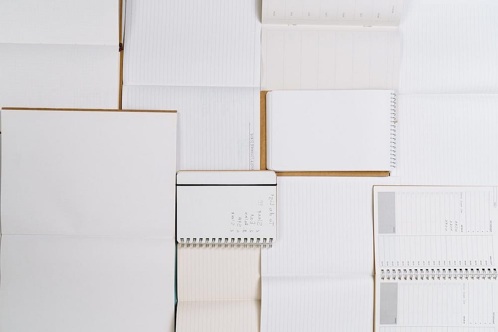 A Variety Of Writing Notebooks