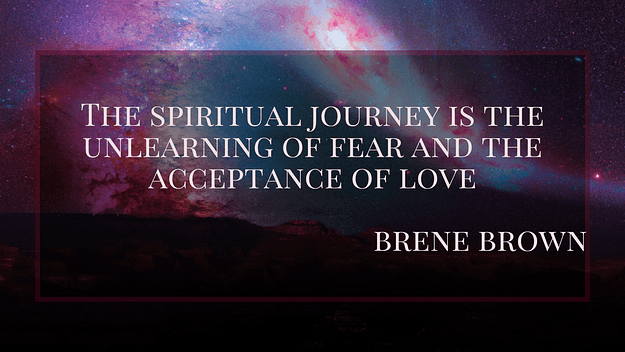 spiritual journey - brene brown quote